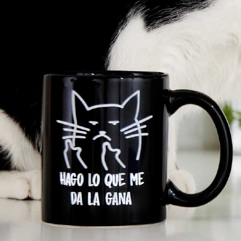 Taza gato macarra