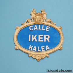 placa calle Bilbao personalizada