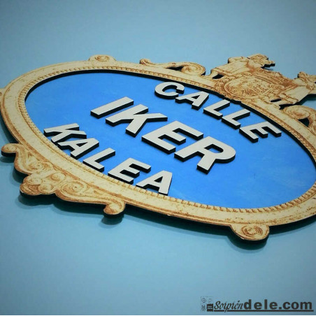 placa calle Bilbao personalizada