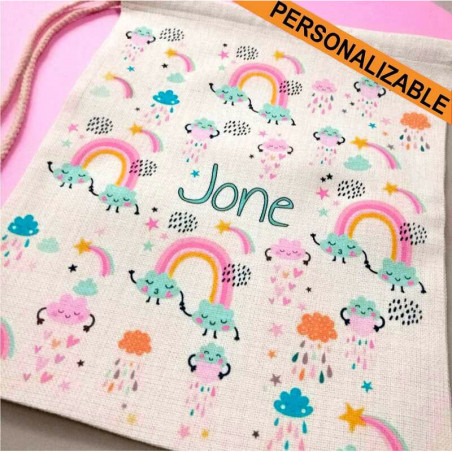 mochila saco personalizado infantil