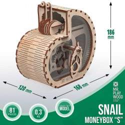 Puzzle hucha caracol