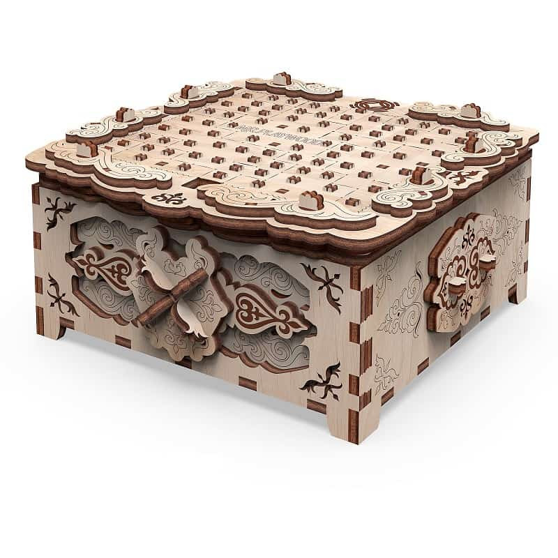 Caja madera secreta Fantasía Floral