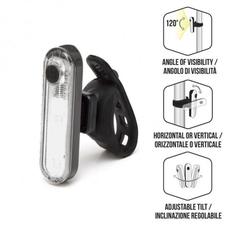 FARO FRONTAL PARA BICI RECARGABLE USB