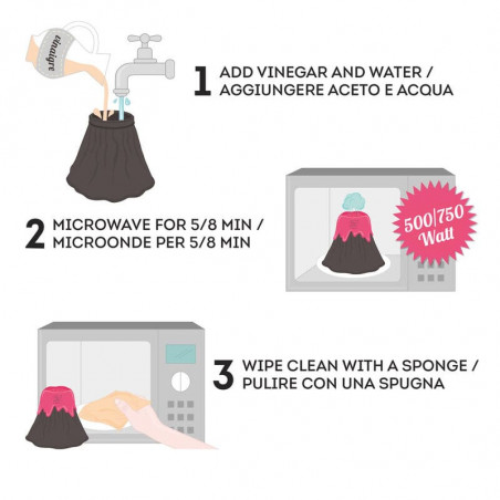 LIMPIADOR MICROONDAS VOLCAN