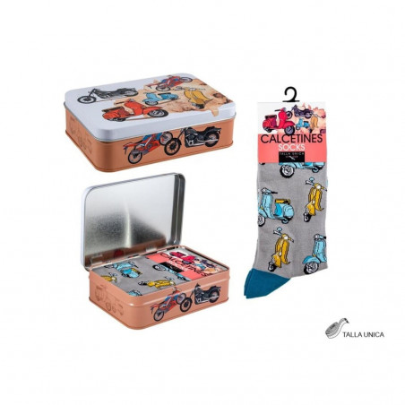 CALCETINES SCOOTER CON CAJA METÁLICA
