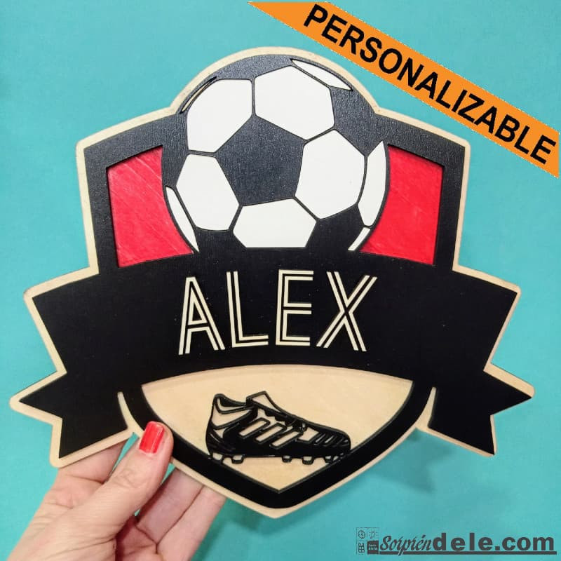 placa futbol personalizada