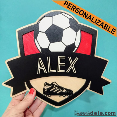 placa futbol personalizada