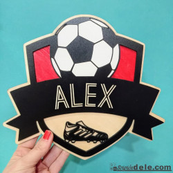 placa futbol personalizada