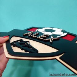 placa futbol personalizada