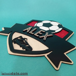 placa futbol personalizada