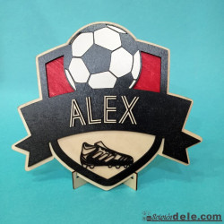 placa futbol personalizada