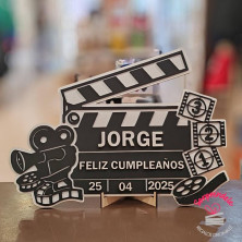 PLACA CLAQUETA DE CINE PERSONALIZADA