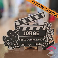 PLACA CLAQUETA DE CINE PERSONALIZADA
