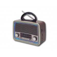 radio retro bluetooth linterna