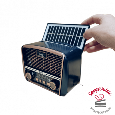 MIni radio altavoz solar