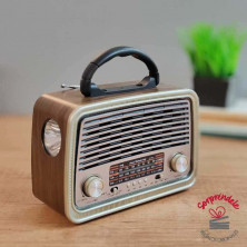 radio retro bluetooth linterna