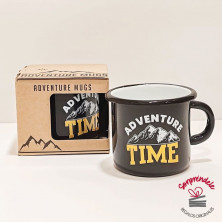 Taza metálica montaña