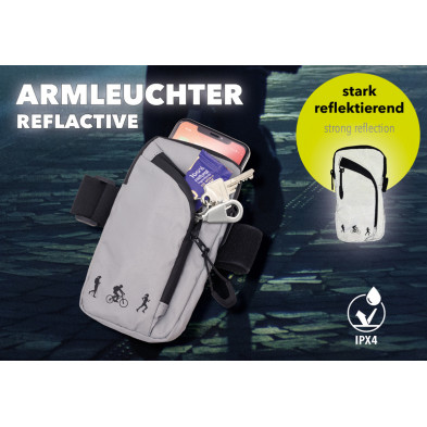 Bolso brazo deportivo reflectante