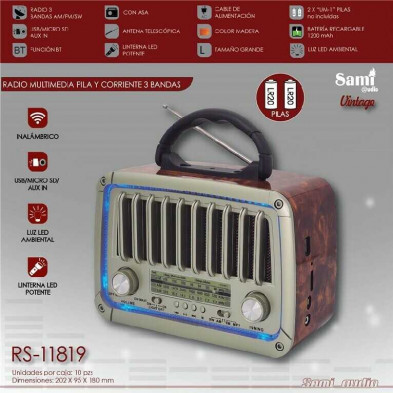 radio vintage altavoz