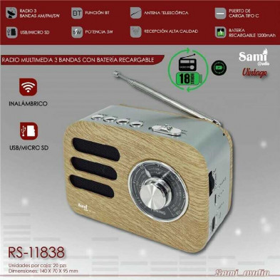 RADIO ALTAVOZ  VINTAGE MINI