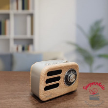 radio altavoz vintage mini