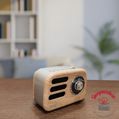 radio altavoz vintage mini