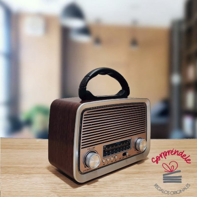 Radio altavoz bluetooth vintage