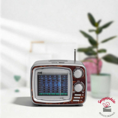 RADIO ALTAVOZ BT DISEÑO VINTAGE TIPO TV