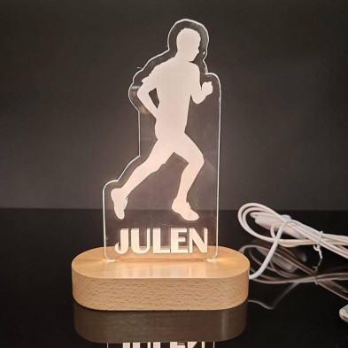 lampara led personalizada running