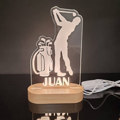 lampara led personalizada golf