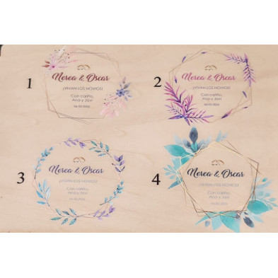 CAJA PERSONALIZADA PARA REGALAR DINERO BODA