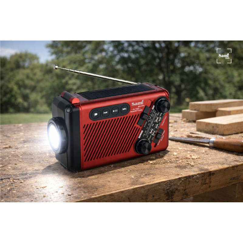 RADIO EMERGENCIA SOLAR Y DINAMO