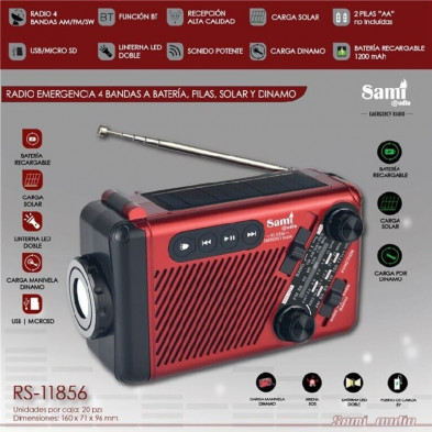 Radio emergencia solar dinamo