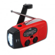 Linterna radio solar dinamo