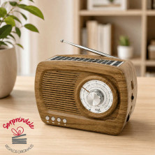 Radio altavoz vintage solar