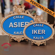 placa calle Bilbao personalizada