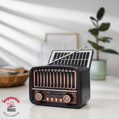 mini radio altavoz solar