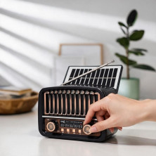 mini radio altavoz solar