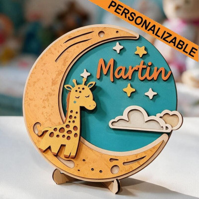 Placa infantil personalizada