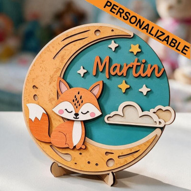 Placa infantil personalizada