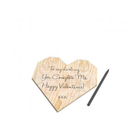 Puzzle corazón para personalizar 
