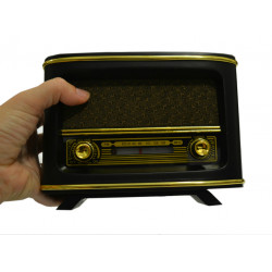 Réplica radio retro madera