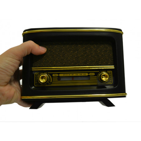 Réplica radio retro madera