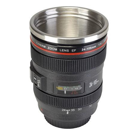 Taza termo objetivo - Regalos originales y curiosos