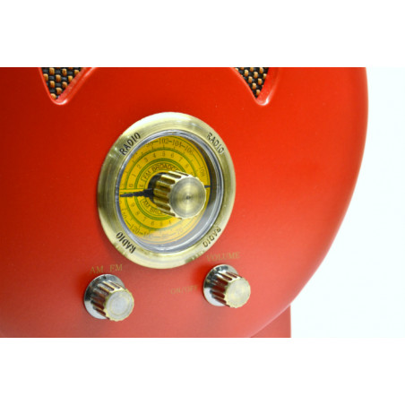Radio retro madera redonda - regalos para hombres