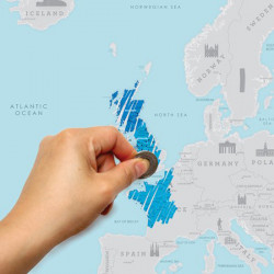 Mapa de rascar Europa - Regalos para Hombres