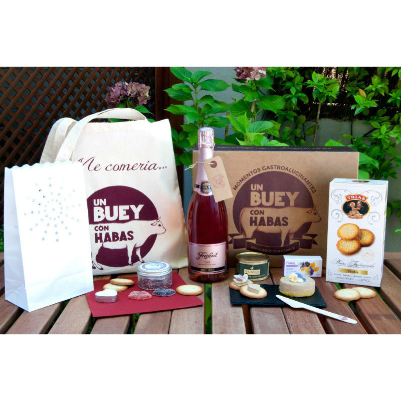 Caja gourmet "corazón de melón" - regalos para tu pareja
