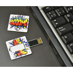 Imagén: PENDRIVE  EXTRAPLANO "BOOM" DE 16GB CON TARJETERO