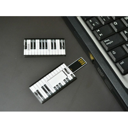 Pendrive extraplano "piano" de 16GB - regalos originales y curiosos