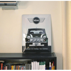 Imagén: PLACA DE METAL MINI COOPER